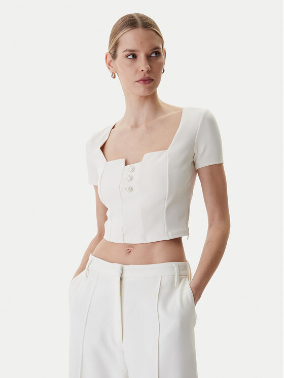 Guess Guess Блуза W6RP08 KCBO2 Екрю Classic Fit