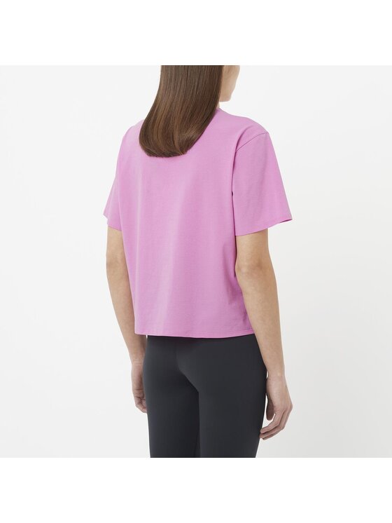 Salomon Salomon T-Shirt TRACKLINE SS TEE W Różowy Regular Fit