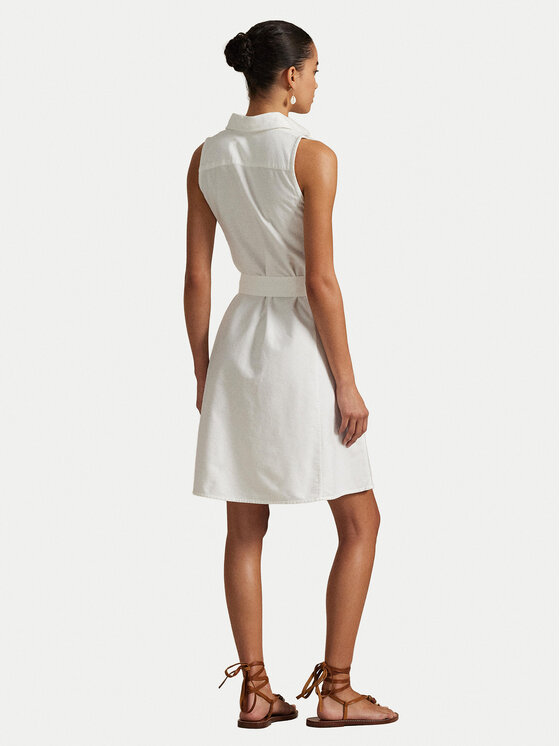 Polo Ralph Lauren Polo Ralph Lauren Hemdkleid 211906437001 Weiß Regular Fit