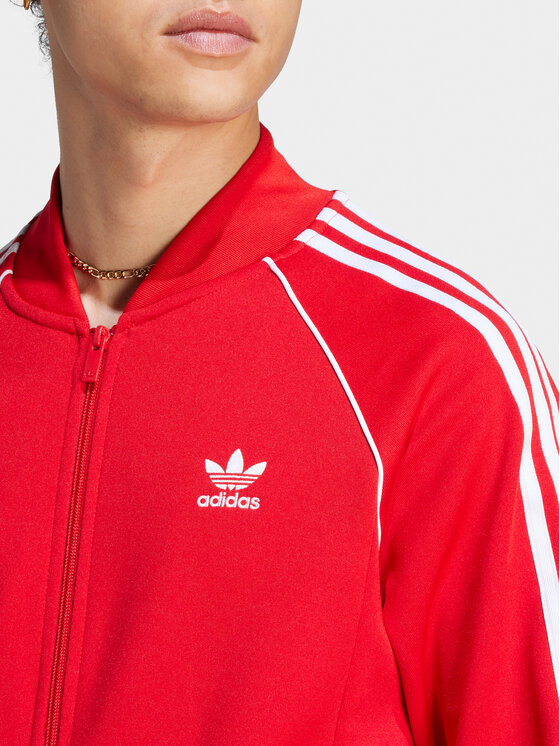 Felpa adidas uomo zip rossa best sale