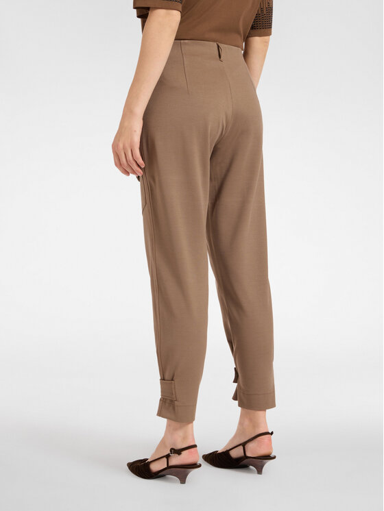 Elena Mirò Elena Mirò Pantaloni di tessuto P171P000374N022 Marrone Regular Fit