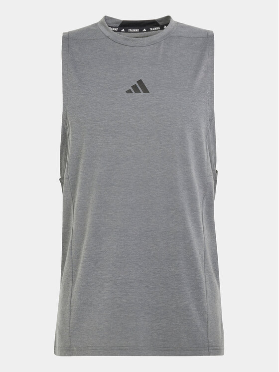 adidas adidas Koszulka techniczna Designed for Training IS3819 Szary Regular Fit