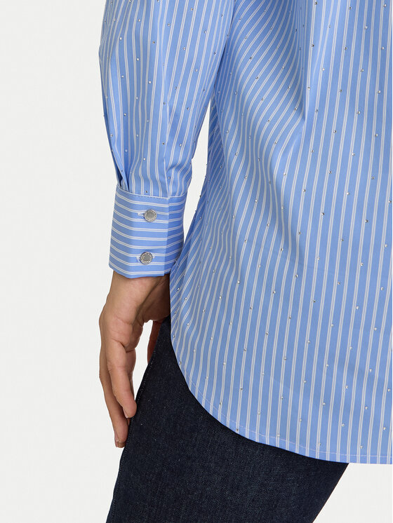 Morgan Morgan Camicia 252-CRAY Blu Loose Fit