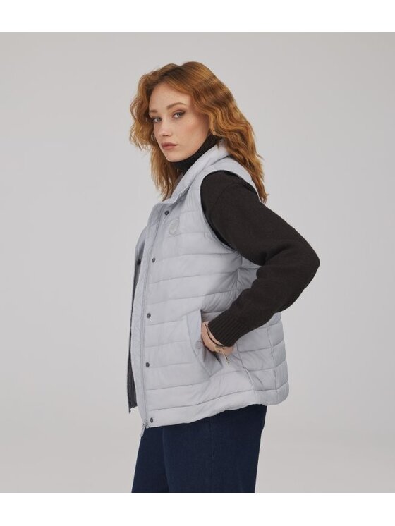 Lee Cooper Lee Cooper Kamizelka JESSICA Szary jasny Regular Fit