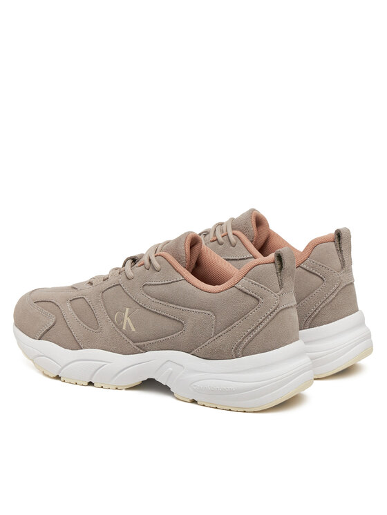 Calvin Klein Jeans Calvin Klein Jeans Tenisice Retro Tennis Low Mg Mix Media Wn YW0YW01639 Bež