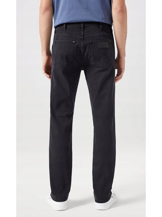 Wrangler Wrangler Jeansy Greensboro Czarny Regular Fit
