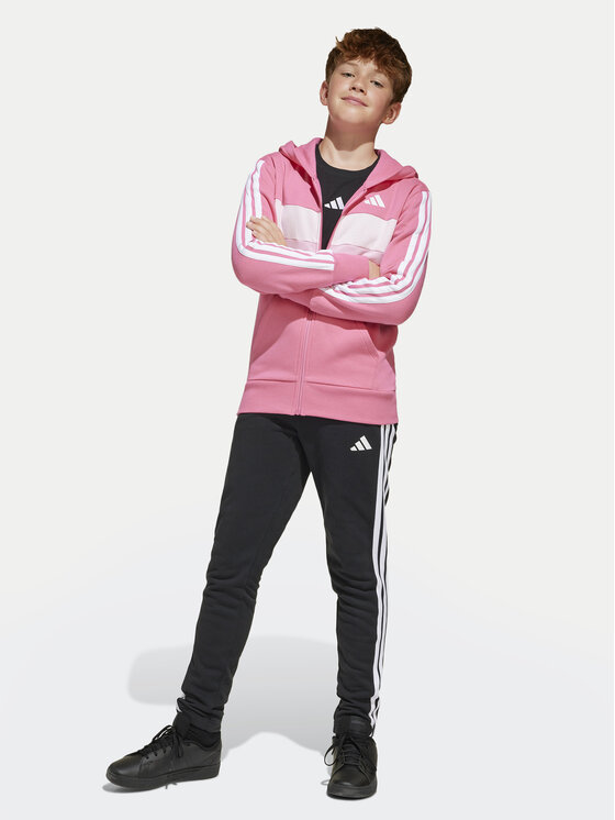 adidas adidas Trenerka Seasonal Essentials Tiberio 3-Stripes JC7521 Ružičasta Regular Fit