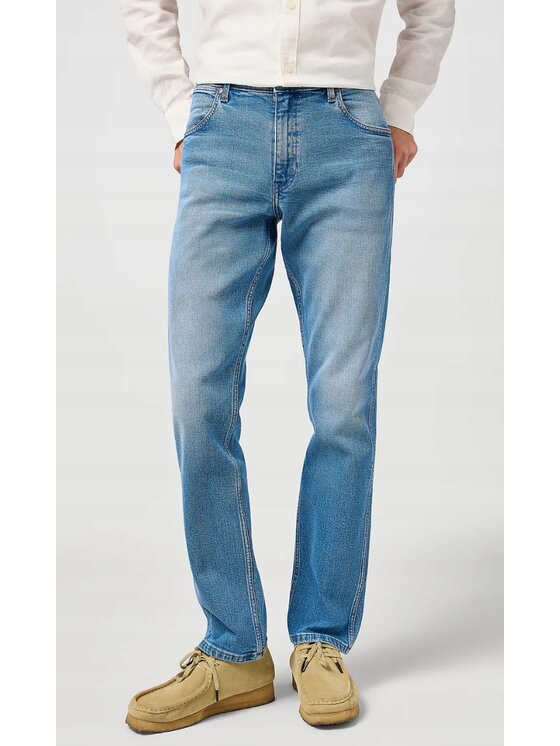 Wrangler Wrangler Jeansy Greensboro Niebieski Regular Fit