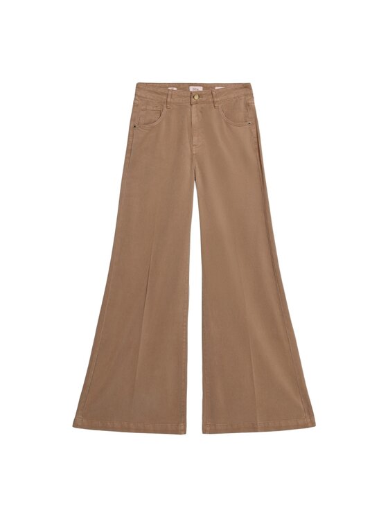 Oltre Oltre Pantaloni di tessuto P704R009049N012 Écru Baggy Fit