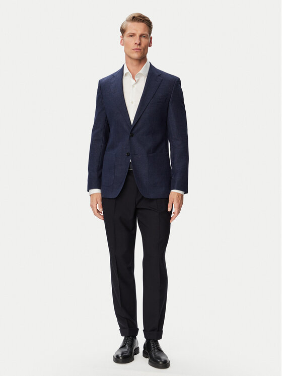 BOSS BOSS Pantaloni di tessuto 50567532 Blu scuro Regular Fit