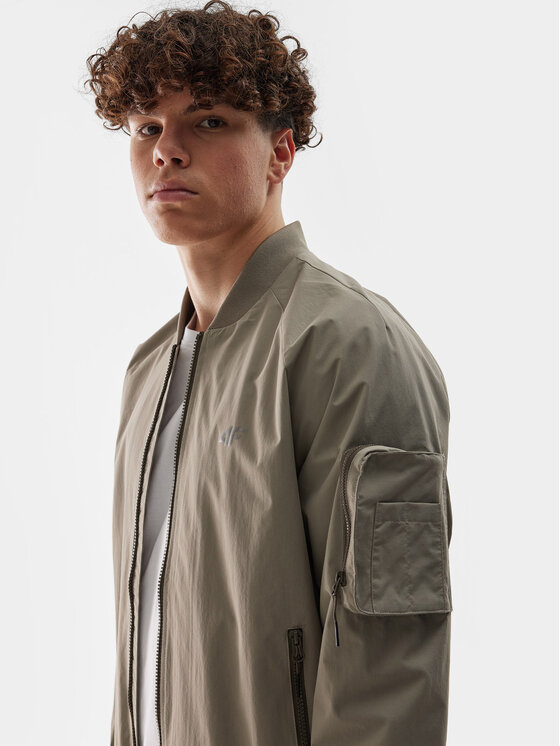 4F 4F Bomber-jakk 4FWSS24TJACM151 Beež Regular Fit