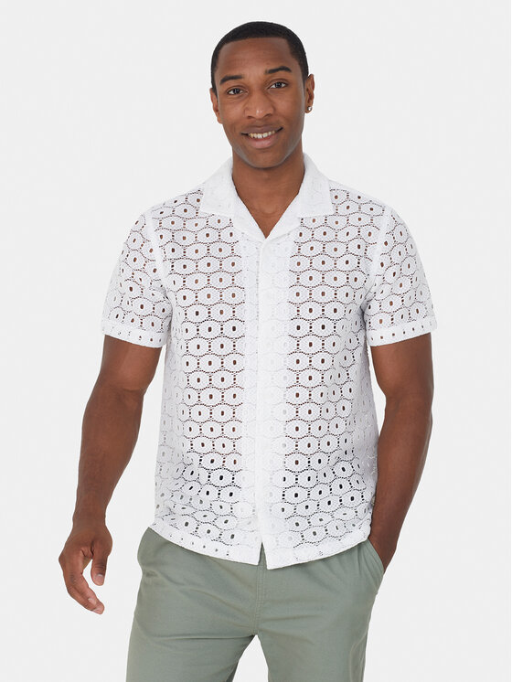 Brave Soul Brave Soul Сорочка MSH-48JOSEPH Écru Straight Fit