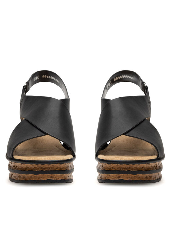 Rieker Rieker Sandalen 68189-00 Schwarz