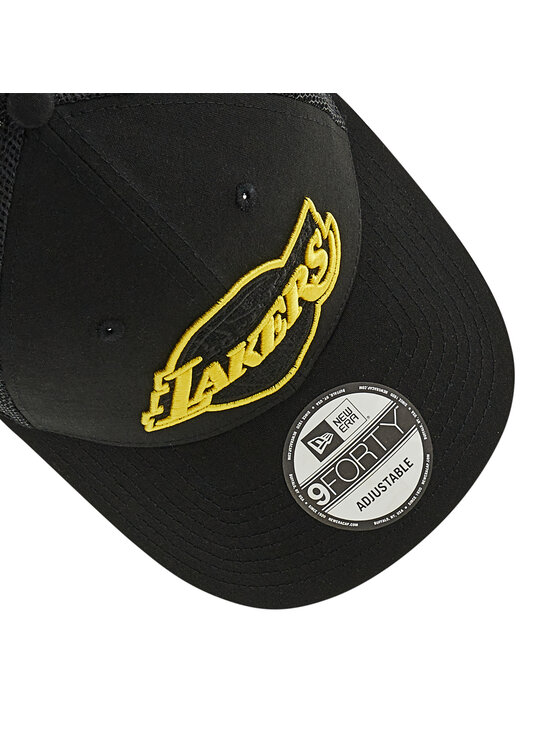 Casquette New Era 9Forty Trucker - Los Angeles Lakers, Noir, Taille Unique, Neuve Avec étiquettes