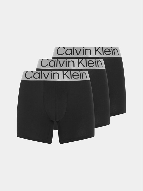 Calvin Klein Underwear Set 3 perechi de boxeri 000NB3131A Negru Regular Fit