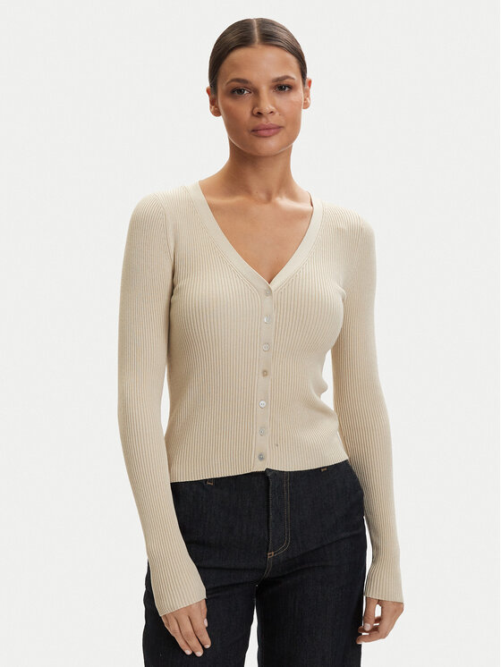 ONLY ONLY Kardiganas Birtie 15363087 Smėlio Regular Fit