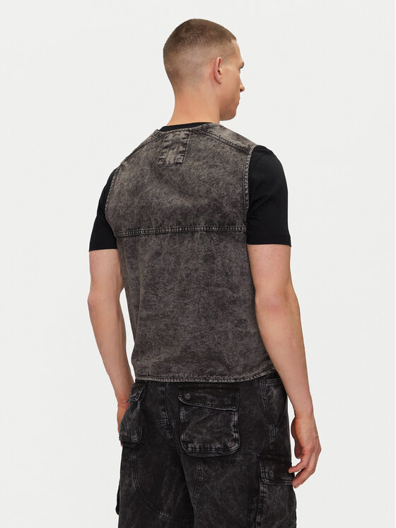 Alpha Industries Alpha Industries Kamizelka Canvas Acid Vest 156140 Czarny Regular Fit
