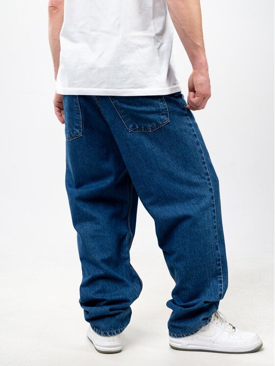 Jigga Wear Jigga Wear Jeansy Szerokie Front Laser XL Niebieski Baggy Fit