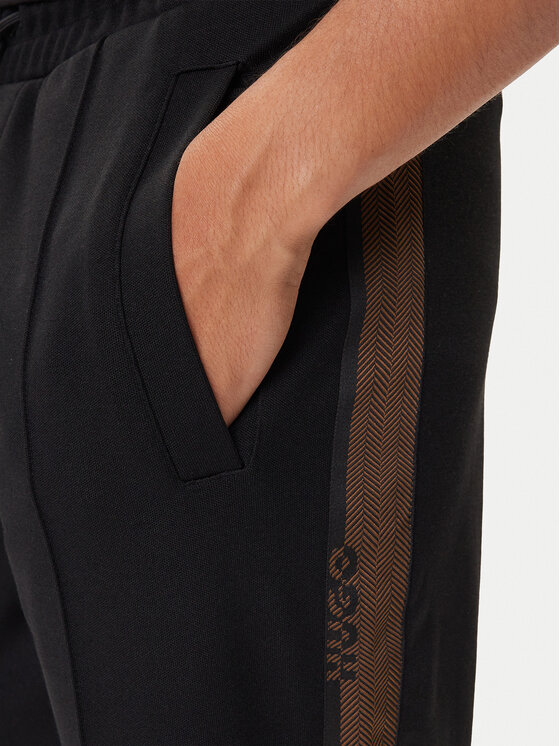 HUGO HUGO Donji dio trenerke Derwent 50542819 Crna Regular Fit