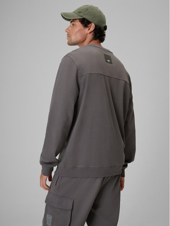 4F 4F Bluza NIGHT RUN Szary Regular Fit