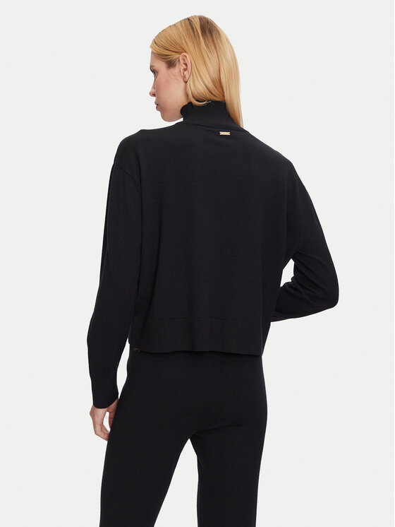 Athlecia Athlecia Dolčevita Dava W Knitted High Neck EA243358 Crna Regular Fit