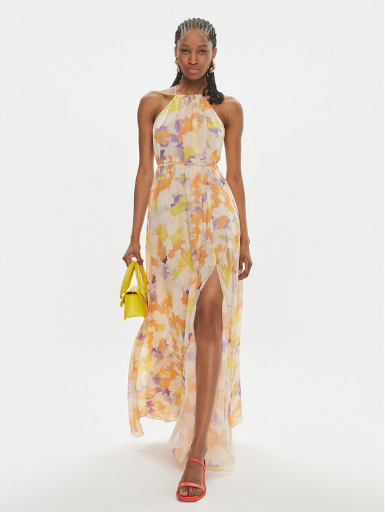 Patrizia Pepe Patrizia Pepe Sukienka letnia 2A2733/A448-XG02 Pomarańczowy Regular Fit