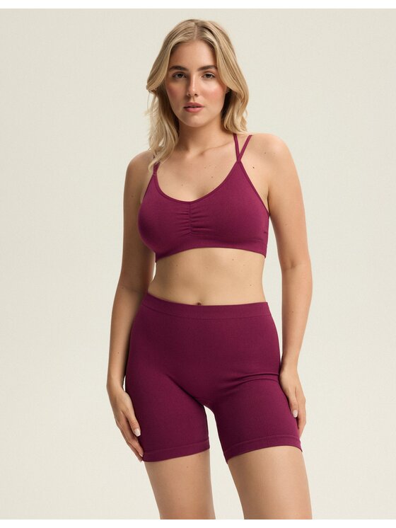 Esotiq Esotiq Kolarki 43790 Bordowy Regular Fit