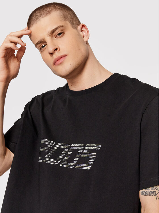 2005 2005 Tricou Unisex Signature Tee Negru Relaxed Fit