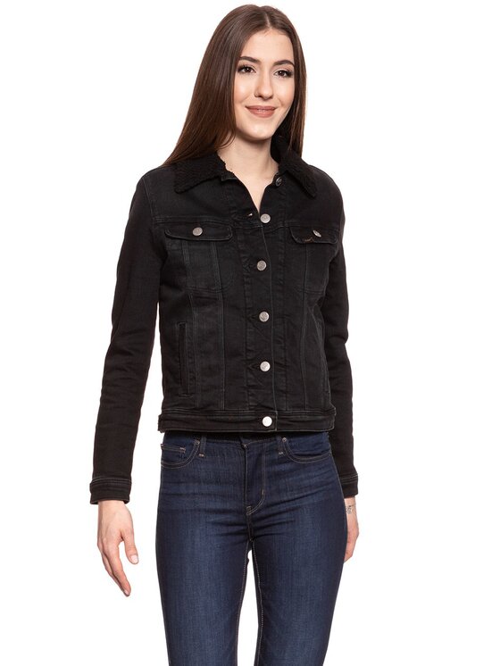 Lee Lee Giacca da donna SHERPA RIDER JACKET Nero Regular Fit