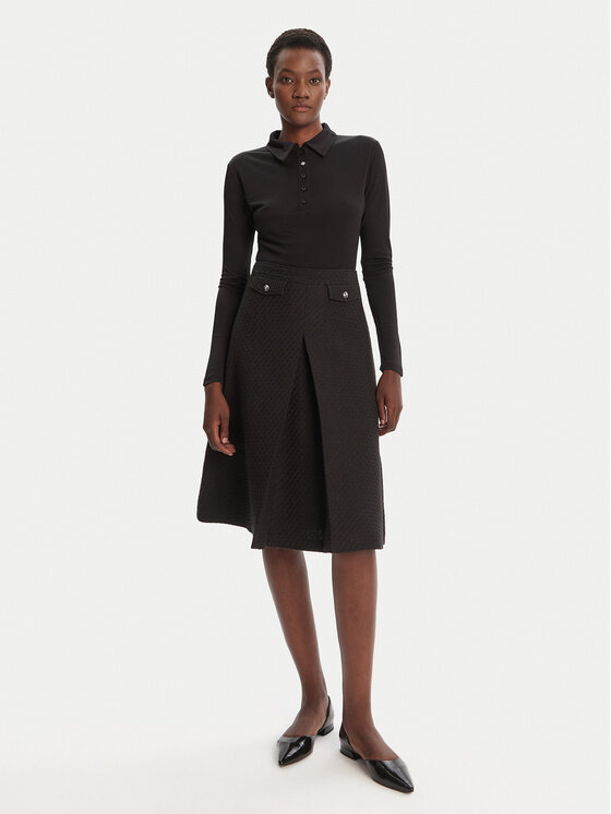 HUGO HUGO Midi krilo Raferi 50542629 982 Črna Regular Fit