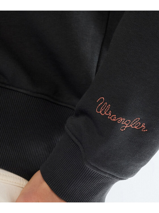 Wrangler Wrangler Bluza 112378109 Czarny Regular Fit