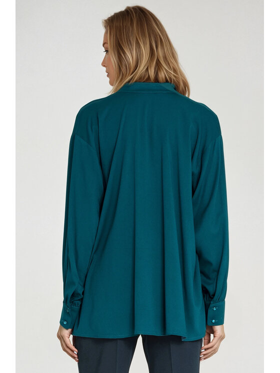 NIFE NIFE Halenka B197 Zelená Oversize