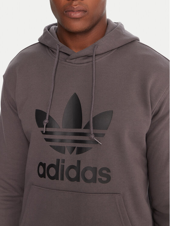 adidas adidas Μπλούζα adicolor Classics Trefoil JY3765 Γκρι Regular Fit