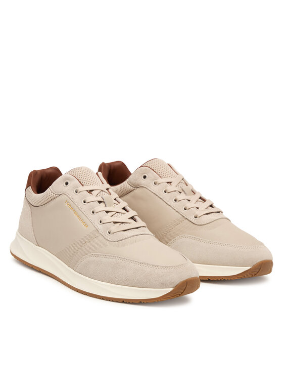 Tommy Hilfiger Tommy Hilfiger Sportcipők Dressy Runner FM0FM05910 Világos bézs