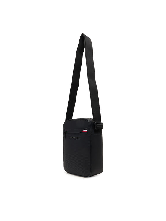 Tommy Hilfiger Tommy Hilfiger Плоска сумка Th Corp Mini Reporter AM0AM14020 Чорний