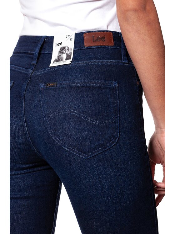 Lee Lee Jeansy SCARLETT HIGH Niebieski Skinny Fit
