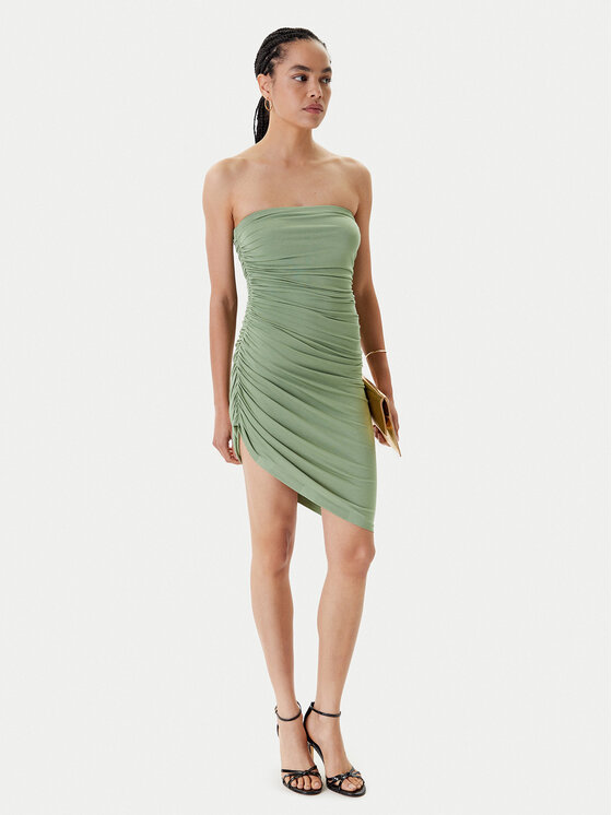 NORMA KAMALI NORMA KAMALI Koktejlové šaty ST1253MDB02835 Zelená Slim Fit