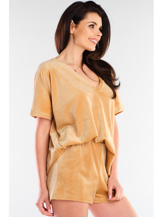 Awama Awama Szorty A418 Beżowy Basic Fit