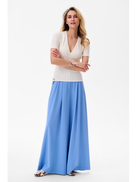 blue shadow blue shadow Bluzka Yes Écru Regular Fit