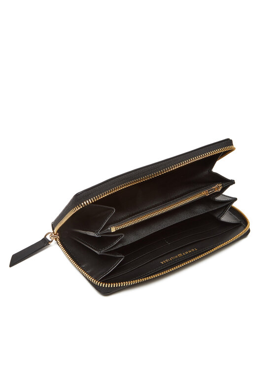 Tommy Hilfiger Tommy Hilfiger Велике Чоловіче Портмоне Th Leather Slg Lrg Za AW0AW17498 Чорний