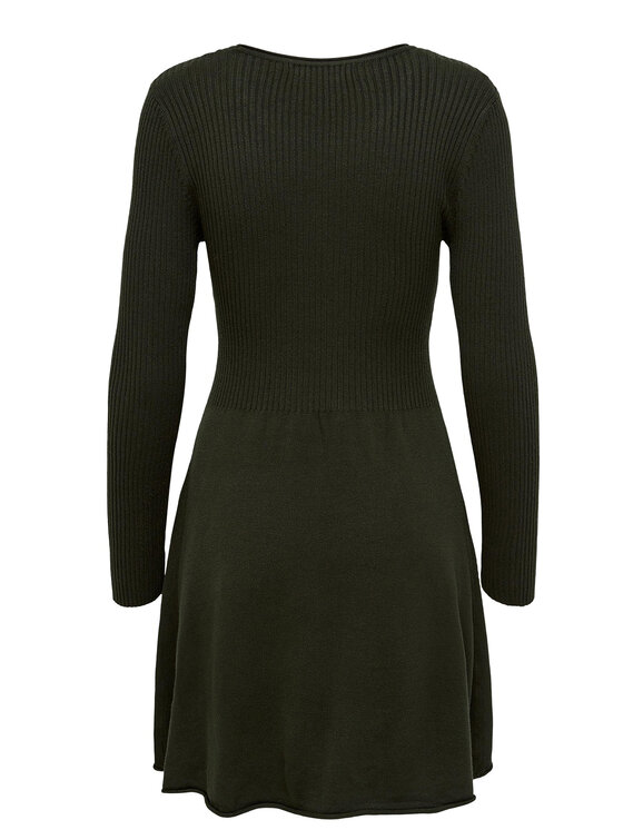 ONLY ONLY Kötött ruha 15185761 Zöld Regular Fit