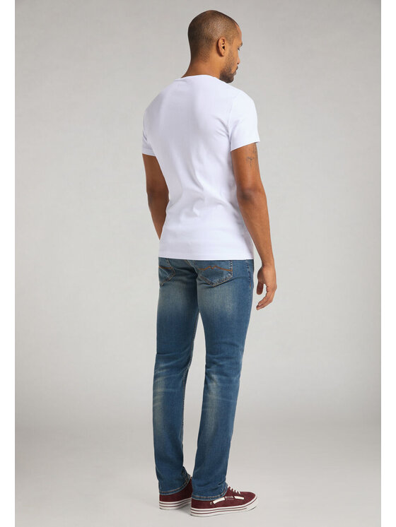 Mustang Mustang T-shirt ALEX C EMBROIDERY Bianco Regular Fit