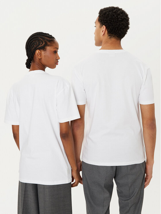 Filling Pieces Filling Pieces T-särk Unisex 7443400 Valge Slim Fit