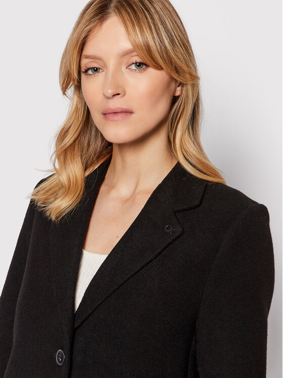 Cappotto di lana Bonded Crombie K20K203445 Nero
