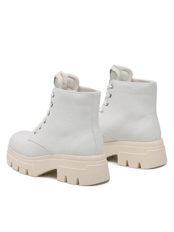 Calvin Klein Jeans Calvin Klein Jeans Ορειβατικά παπούτσια Chunky Boot Vintange Tongue YW0YW00947 Λευκό