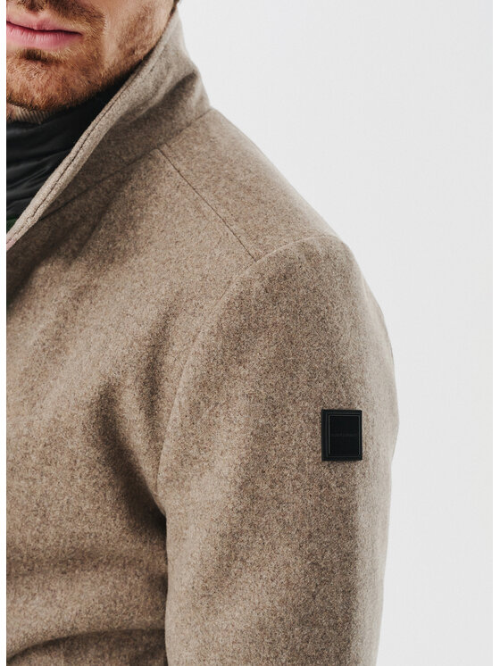 Pako Lorente Pako Lorente Płaszcz P24WF-7X-008 Beżowy Classic Fit