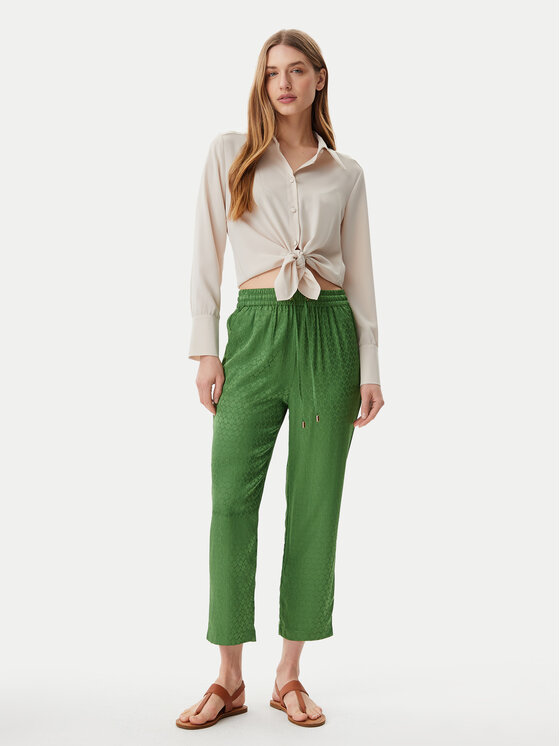 LOLA CASADEMUNT LOLA CASADEMUNT Riidest püksid MS2514007 Roheline Regular Fit