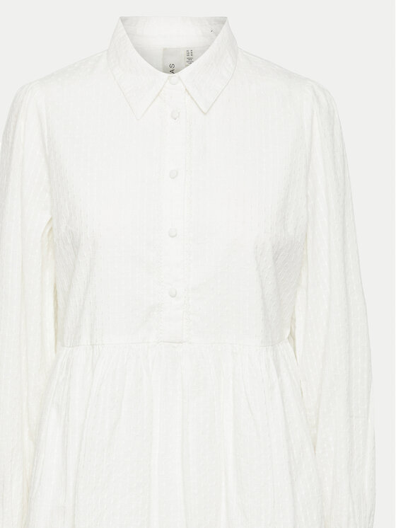 YAS YAS Vestito chemisier Tia 26032815 Bianco Regular Fit