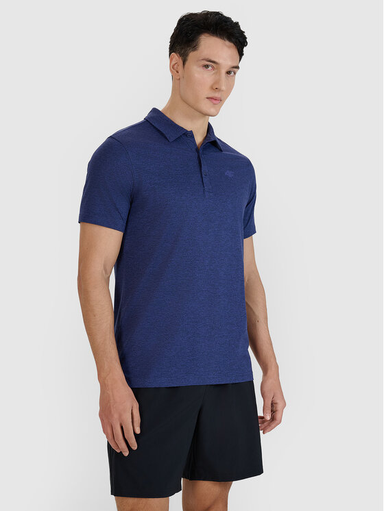 4F 4F Polo MULTI ACTIVE Granatowy Regular Fit