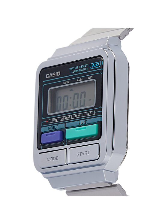 Casio Casio Часовник Vintage 80s A120WE-1AEF Сребрист